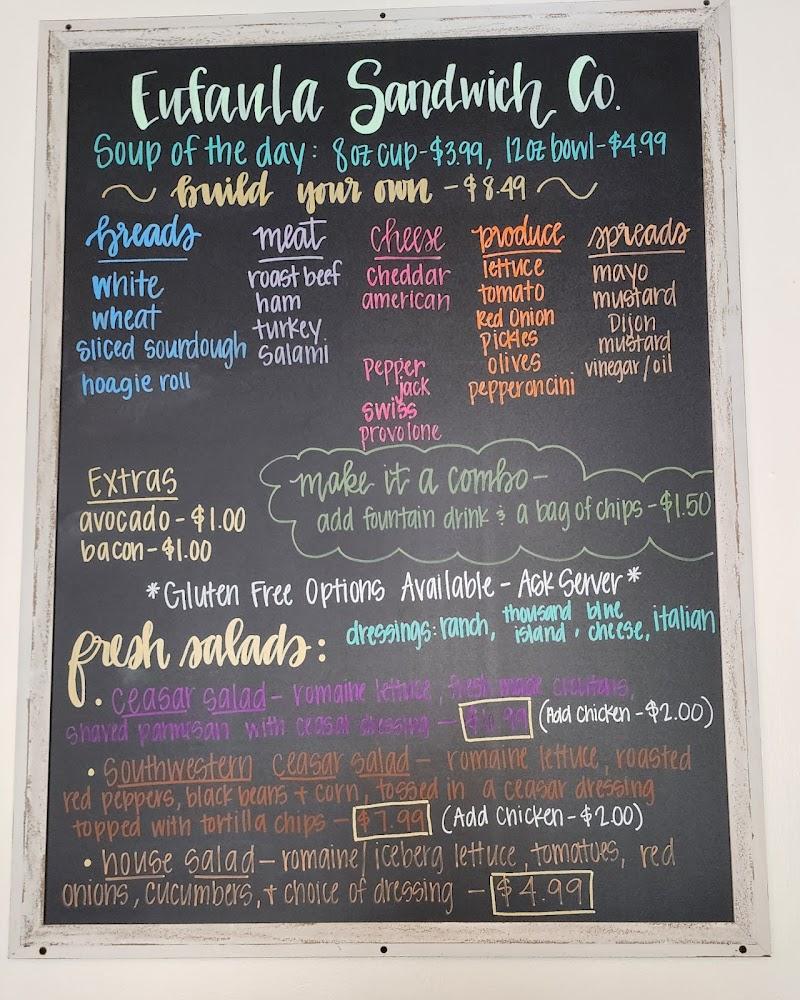 Eufaula Sandwich Co. Menu image 4